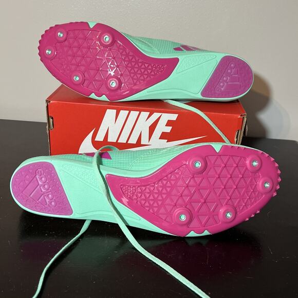 Adidas Adizero Distancestar Mens Size 12 Track & Field Cleats GV9078 Neon Green - Picture 9 of 9